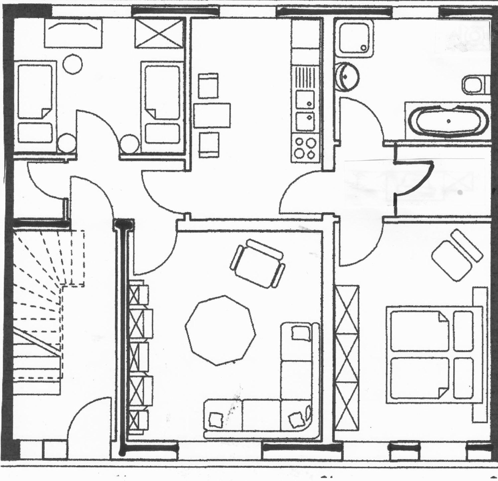 Ferienwohnung Roeben Simmerath Ruang foto